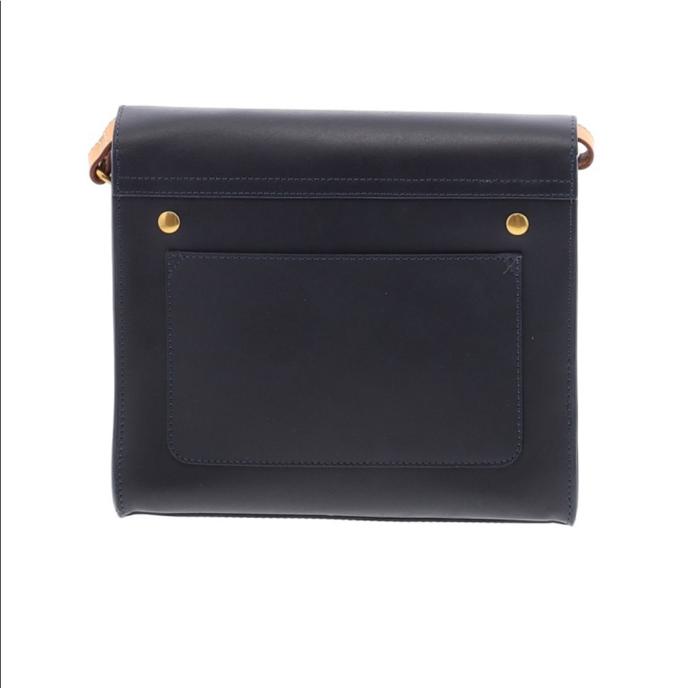 IllBeCa by Joy Gryson Crossbody - Duane Street in Navy & Mustard Leather Bag - Picture 2 of 9